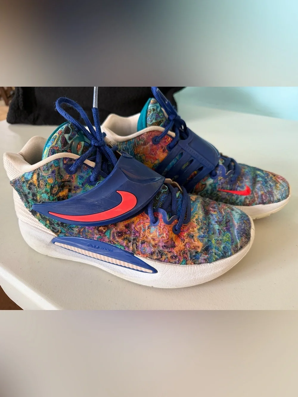 Nike KD 14 Basketball Shoes | Multi-Color Knit | Men's US 8.5 Kevin Durant